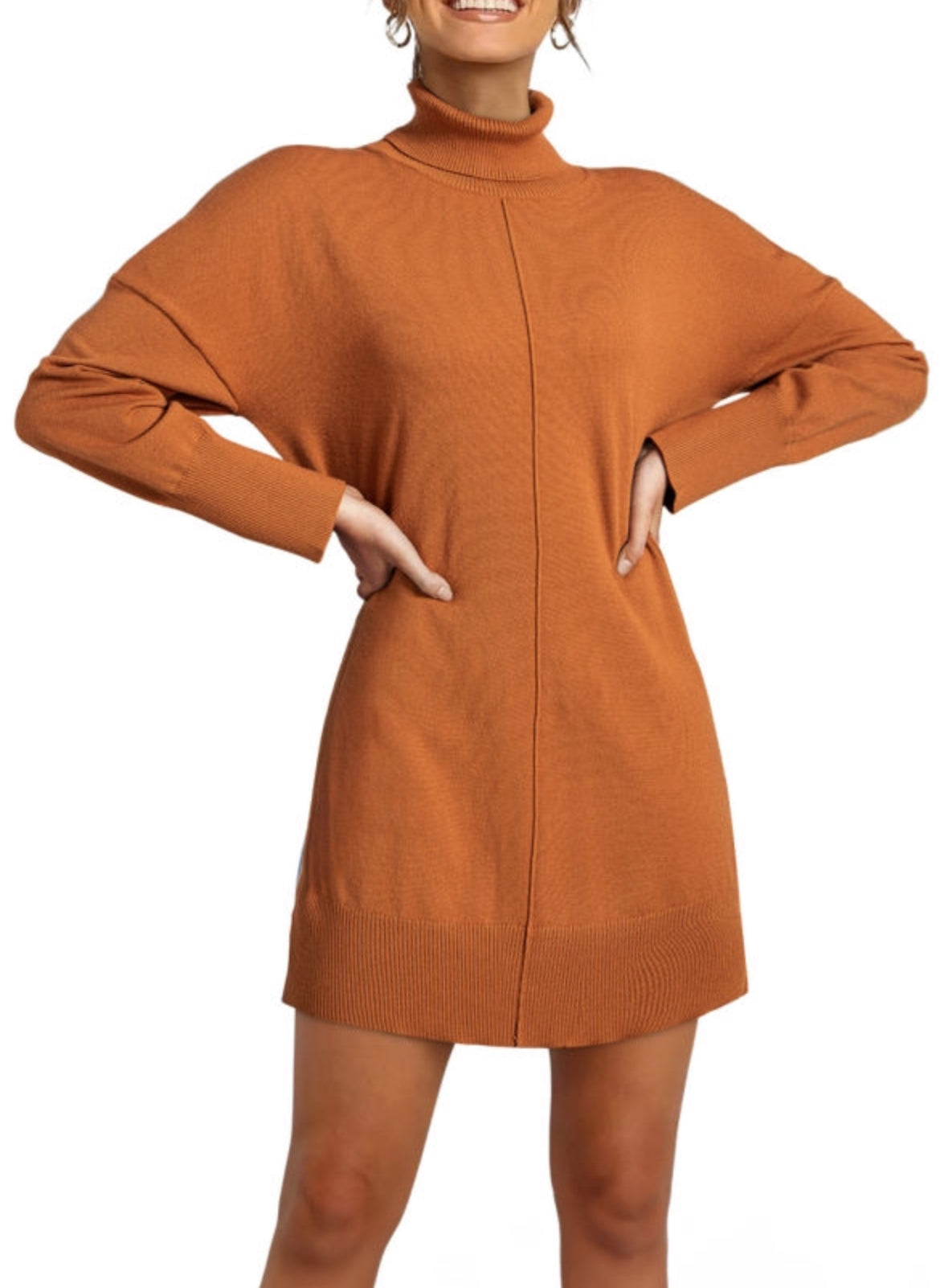 Sweater Dress - Camel