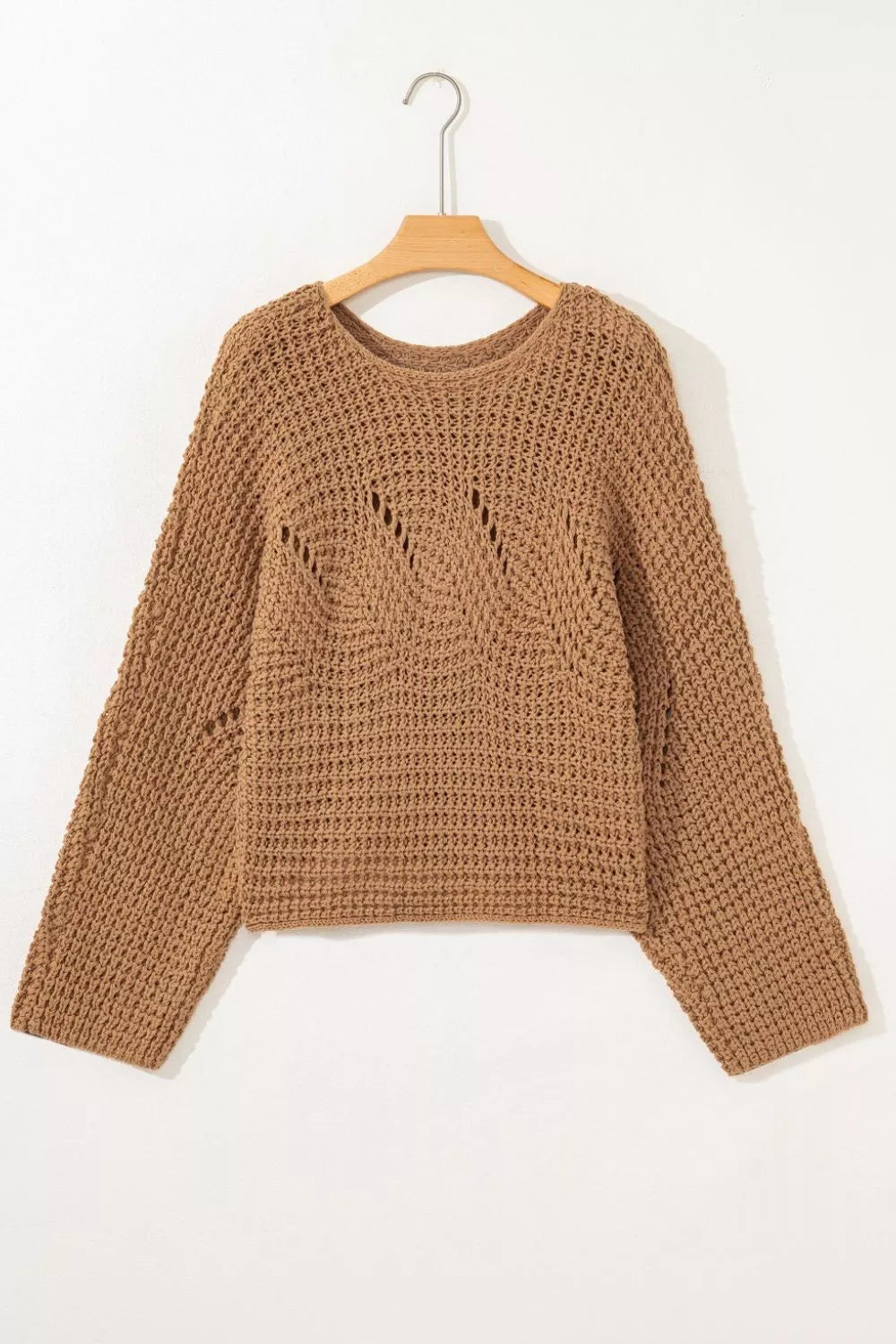 KNIT SWEATER IN MOCHA