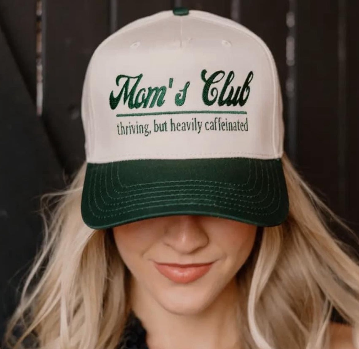 Embroidered Hat - Green