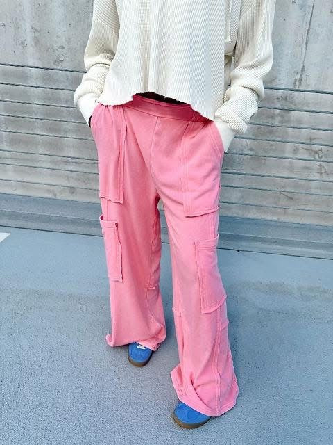 Cargo Pink Sweatpants