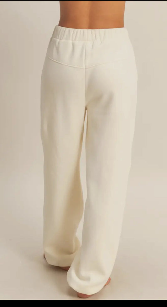 Cream Crew Sweatpants