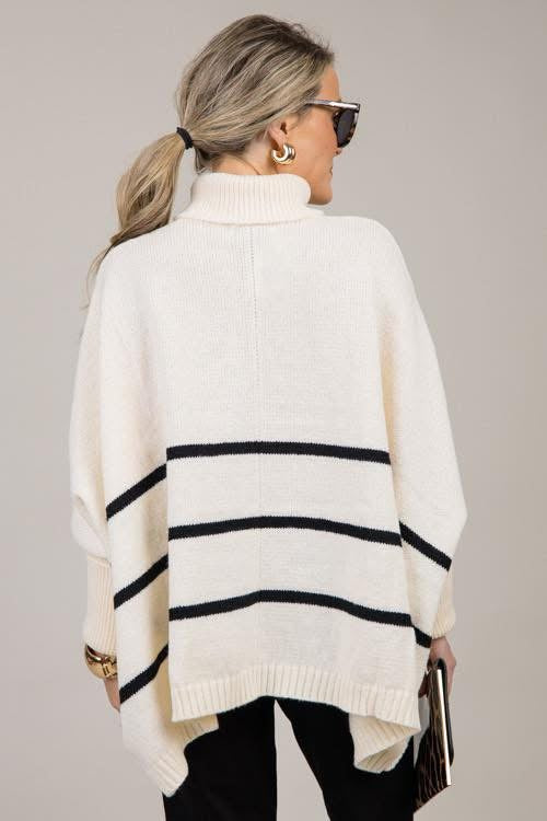 Cream Stripe Sweater