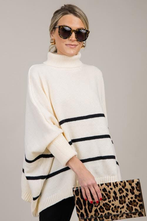 Cream Stripe Sweater