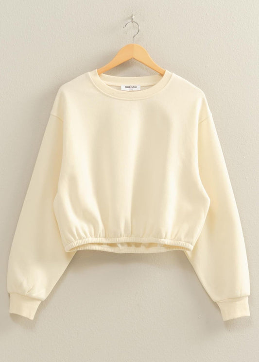 Cream Crew Sweatshirt