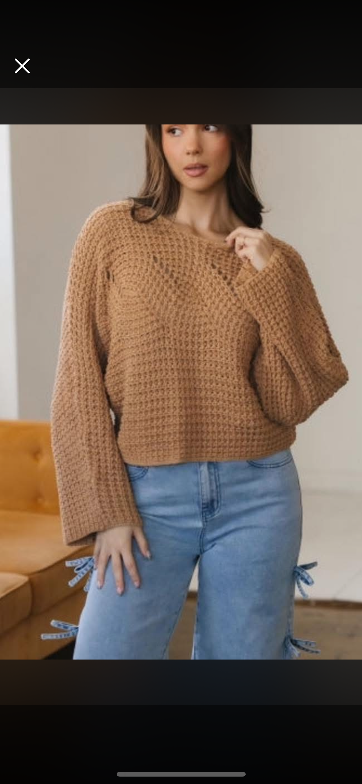 KNIT SWEATER IN MOCHA
