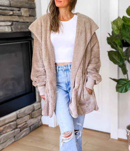 Fav Seasonal Cardigan - Taupe