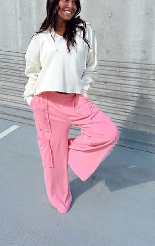 Cargo Pink Sweatpants