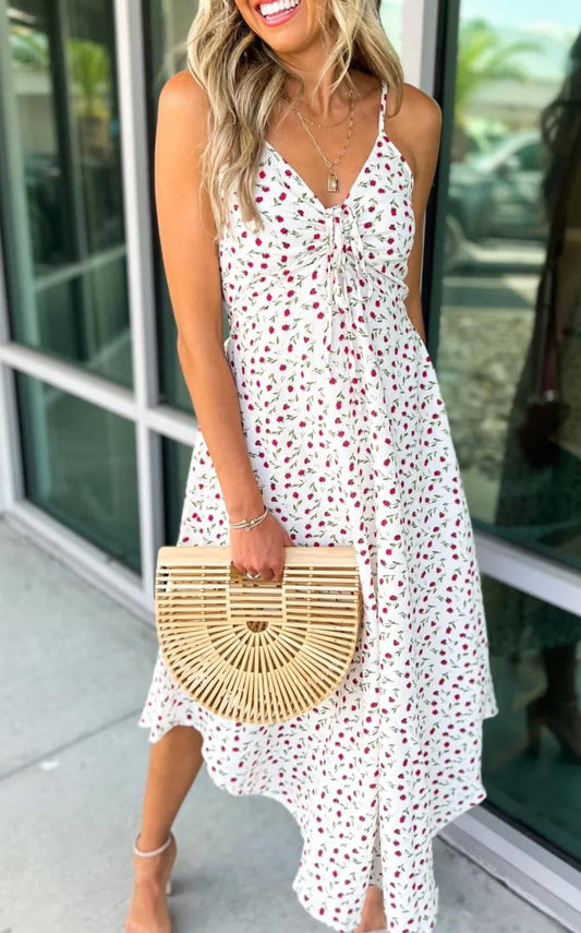 Red Floral Maxi